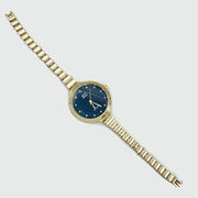 Trade Shop - Orologio Da Polso Zcc Donna Analogico Quarzo Acciaio Moderno Fashion Dorato Nero -