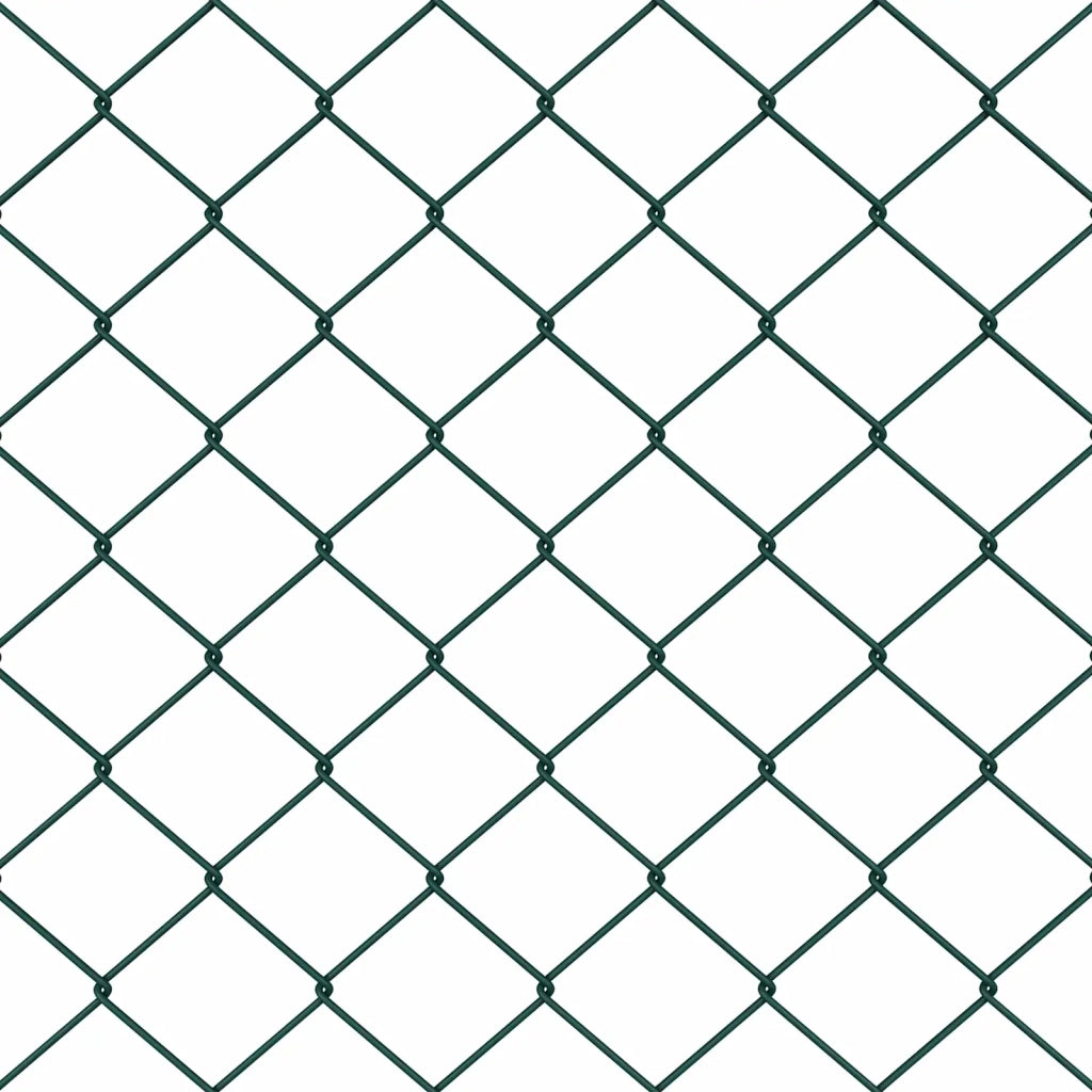 Recinzione a rete metallica 25 x 0,8 m Acciaio Verde 42004784
