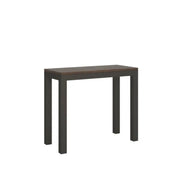 Consolle allungabile 90x40/300 cm Everyday Evolution noce telaio e gambe antracite