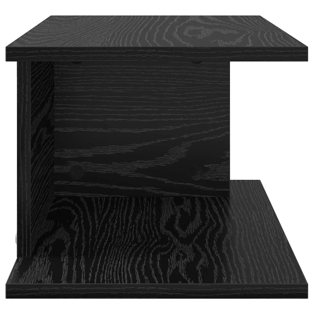 Comodino Rovere Nero 40 x 30 x 25 cm Legno ingegnerizzato 891170