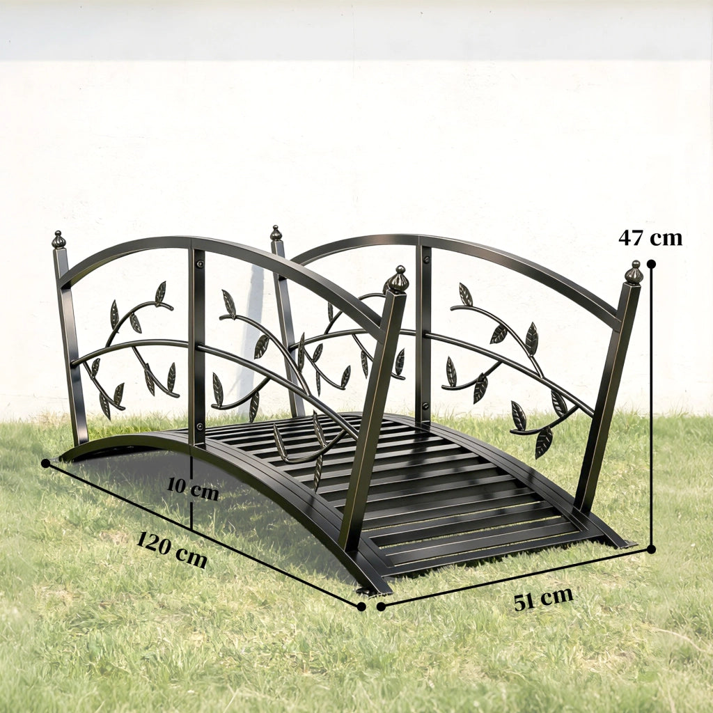 Ponticello da Giardino in Metallo Antracite ¨C zephmum ¨C 120 cm