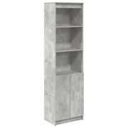 Credenza | Madia | Buffet da pranzo | Armadio da pranzo Grigio Cemento 50x35x180 cm in Legno Multistrato