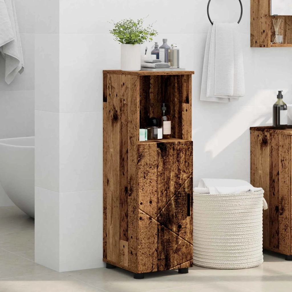 Mobile da Bagno con archiviazione Legno vecchio 30 x 35 x 95 cm 883322
