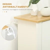 Scarpiera Slim per 18 Paia di Scarpe, 3 Cassetti con 2 Ripiani Regolabili e Rimovibili, 72x26x112 cm, Bianco