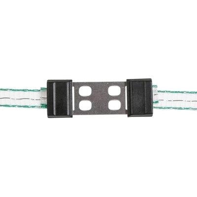 CONNETTORE FETTUCCIA ELETTRORECINZIONE AKO KERBL - ACCIAIO INOX MM 40 CF=PZ 5- 1 confezioni