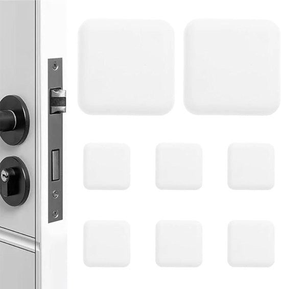Dempiteli Reutilizzabili di Soffitto in Gomma Autocolante - 8 Pezzi Protezione da Rumore Protezione delle Pareti - per la Casa e l'Ufficio