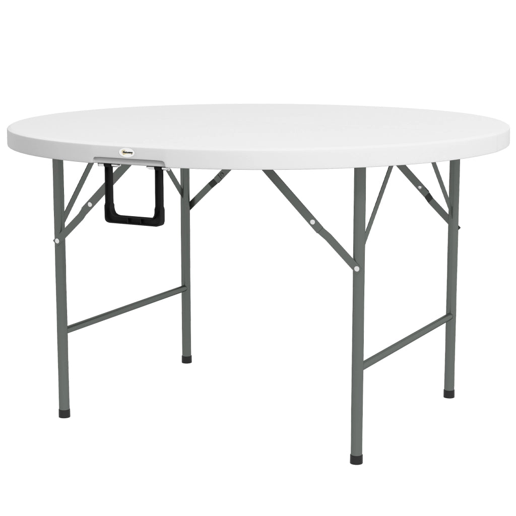 Tavolino da giardino pieghevole ¨C zephmum ¨C bianco ?122x73 cm