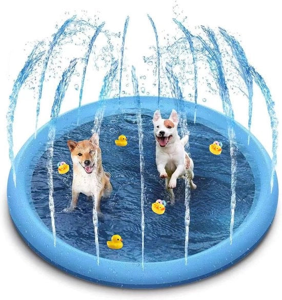 Piscina per cani Ø 200 - Opvougbile - Gettatore per acqua - Raffreddamento cani - raffreddare - piscina - Anti scivolamento - Doccia per cani - Bagno - Acqua - Fontana