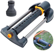 Sistema di Irrigazione - Tuinsprinkler - Rotazione Automatica - Grigio - Per Giardino e Prato - 21,5 cm Bocchetta di Spruzzo - Adatto per Piante e Fiori