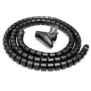 Trade Shop - Mangiacavo Mangia Cavo Copri Filo Raggruppa Fili Da 1,5 M Bianco O Nero -