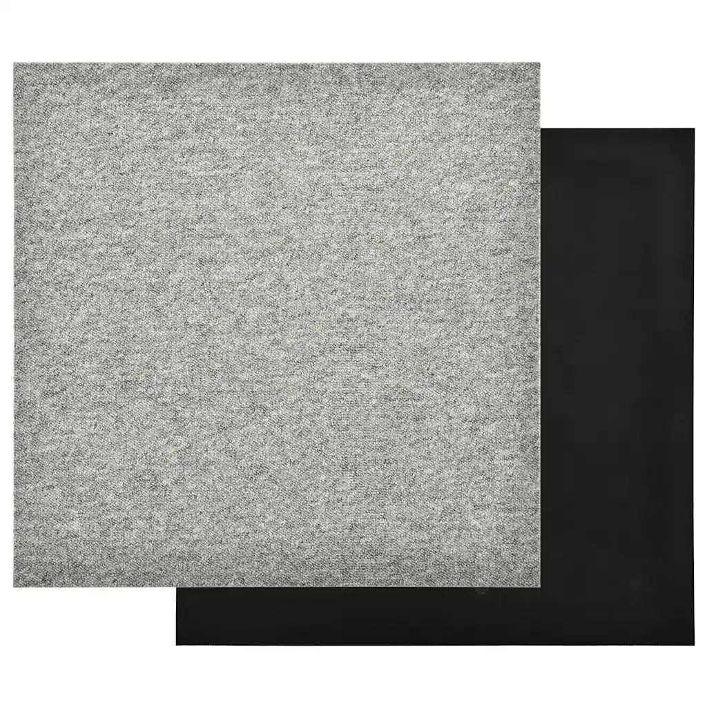 Quadrotte di Moquette 20 pz 5 m² 50x50 cm Grigio Chiaro 147310