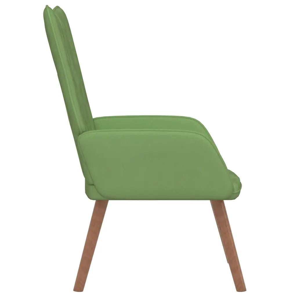 Poltrona Relax Verde Chiaro in Velluto 327658