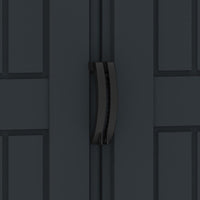 Casetta da Giardino Porta Attrezzi 161x171x210 cm in PVC Grigio/Grigio Scuro