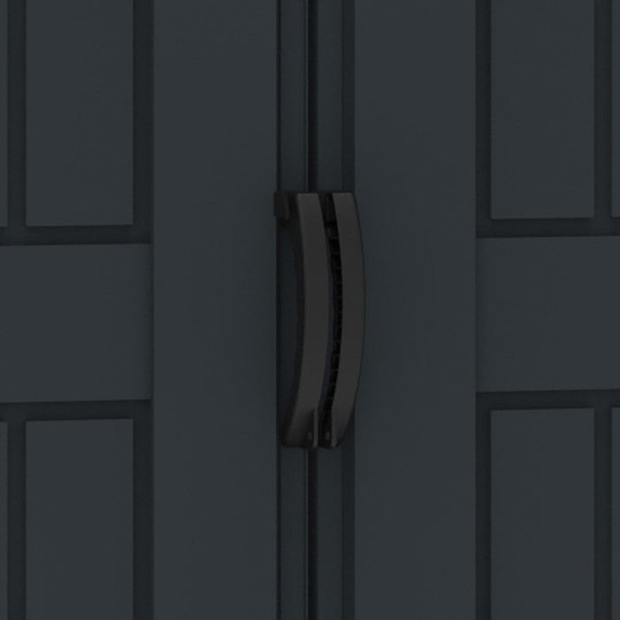 Casetta da Giardino Porta Attrezzi 161x171x210 cm in PVC Grigio/Grigio Scuro