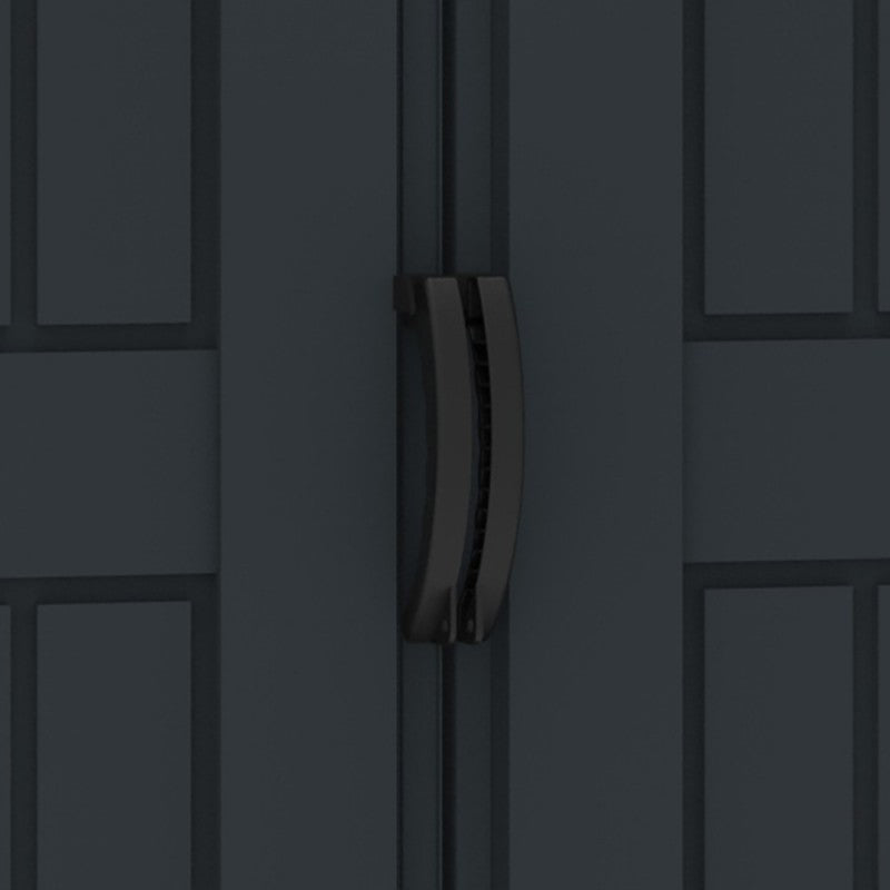 Casetta da Giardino Porta Attrezzi 161x171x210 cm in PVC Grigio/Grigio Scuro