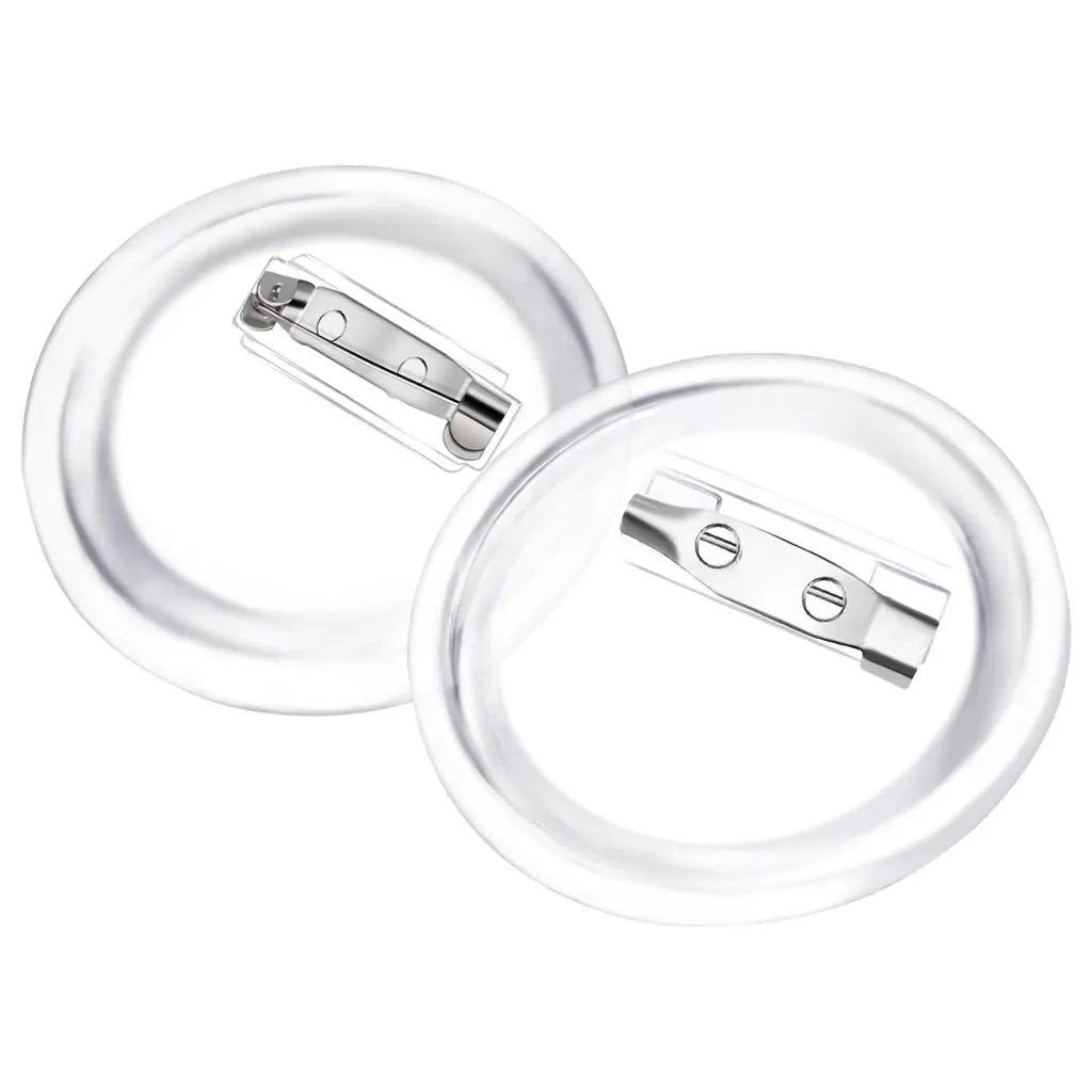 Bottoni per Badge con Spilla 100 Set in Acrilico 37 mm CFW1646376