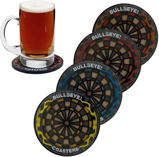 Set di 4 Supporti per Bicchieri Antiscivolo, Supporti per Bicchieri per Bar, Tappeti per Bicchieri Lavabili, Supporti per Bicchieri Grifi, Resistenti al Calore per Bicchieri, Flesse, Vino, Tazze, Bar, Pub, Casa