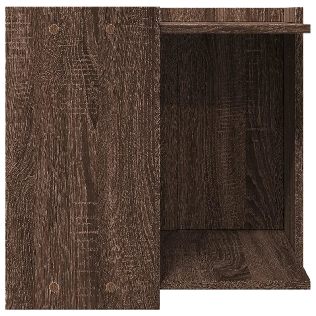 Mobiletto per lettiera per gatti in legno ingegnerizzato marrone 02_0043328