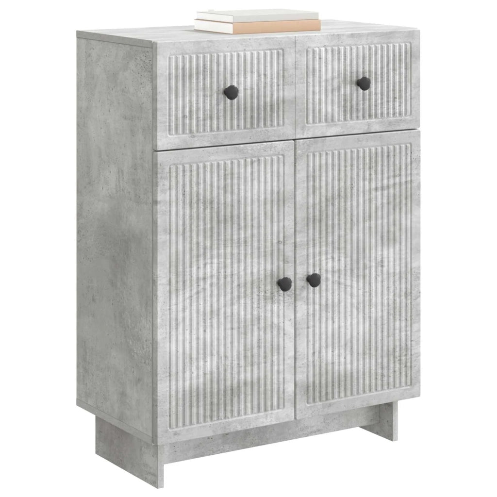 Credenza Grigio Cemento 66 x 34,5 x 90 cm Legno ingegnerizzato 893948