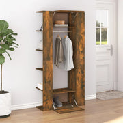 Mobili da Corridoio 2 pz Rovere Fumo in Legno Multistrato 3114179