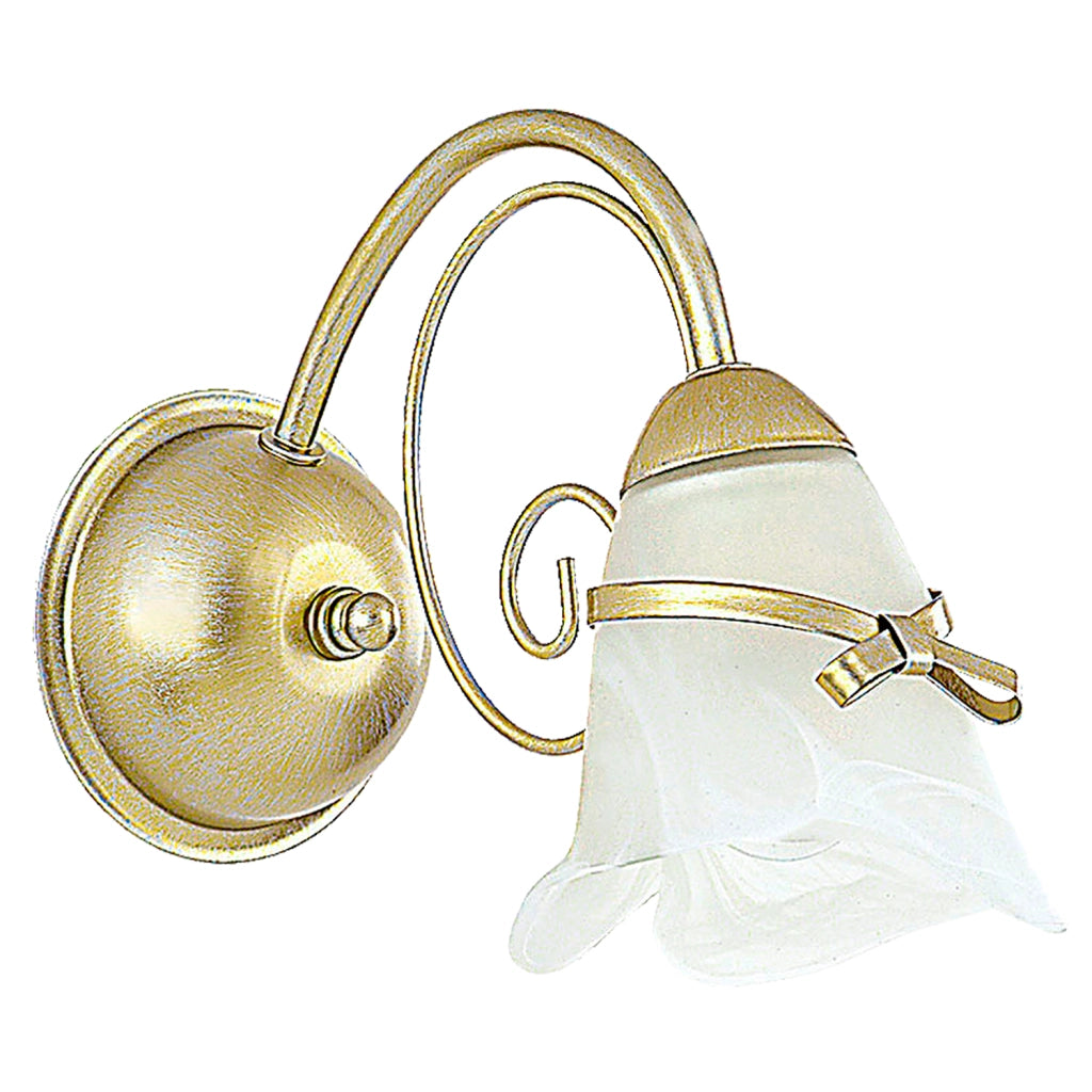 Applique da parete Kokarda oro con vetro 1xE14 Luminex