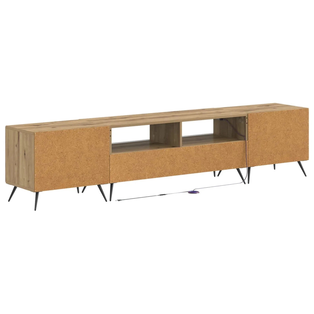 Mobile TV LED a 5 pezzi Rovere Artigianale Legno ingegnerizzato 3416932