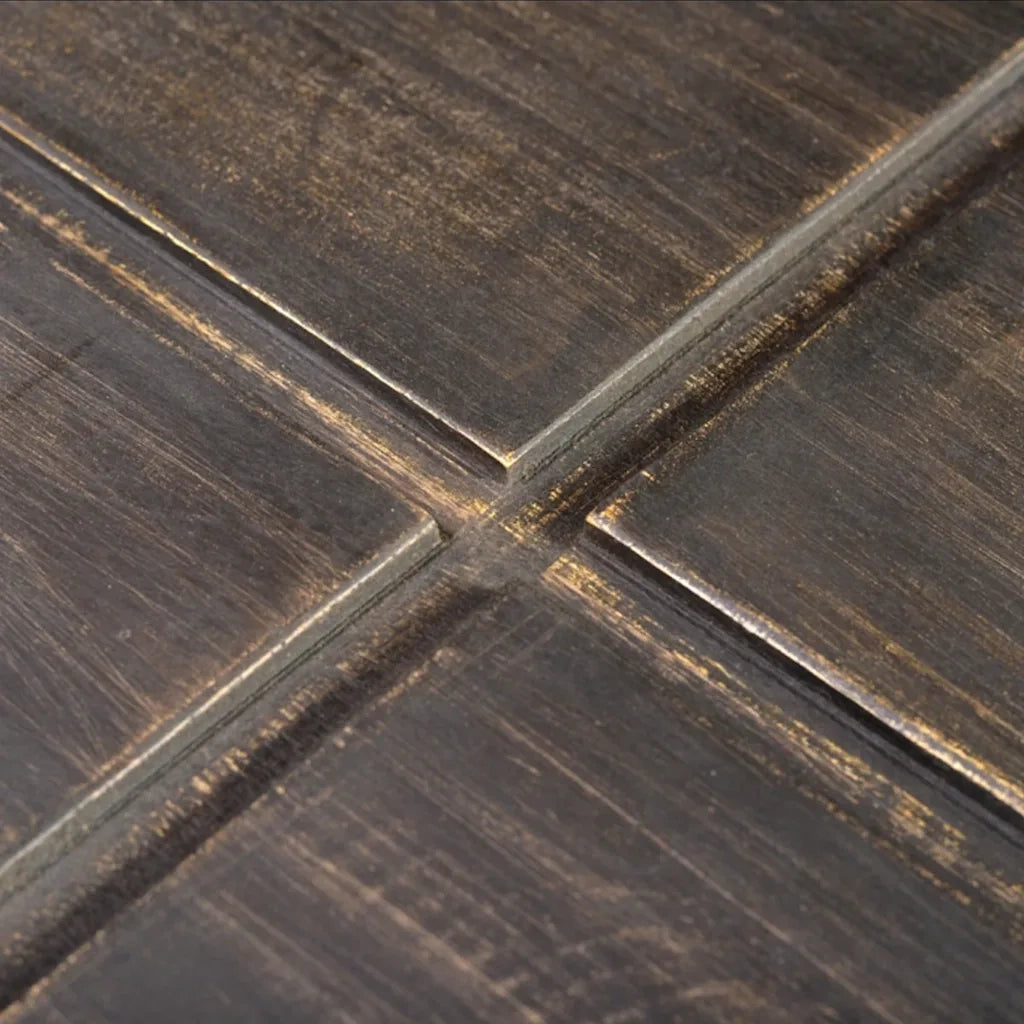 Tavolino Marrone Scuro Quadrato in Legno Massello di Mango  cod mxl 16557
