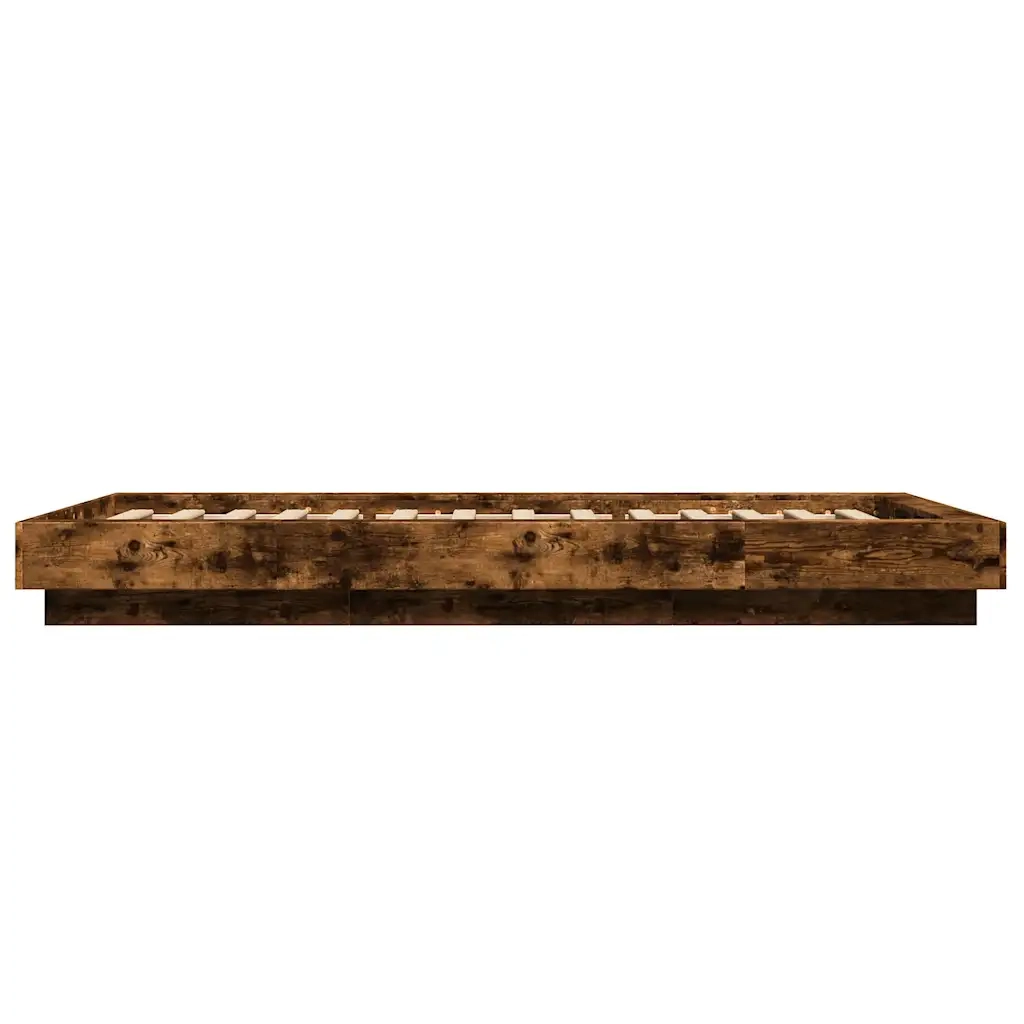 Giroletto-Struttura Letto Rovere Fumo 100x200 cm in Legno Multistrato 752189