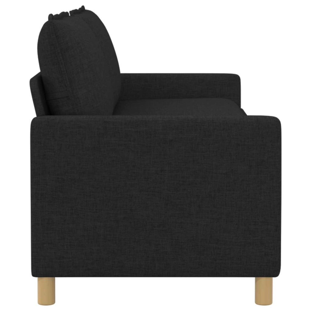 Divano Nero 196 x 81 x 87,5 cm Tessuto