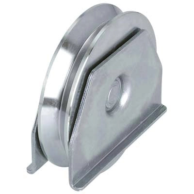 RUOTA CANCELLO A SALDARE GOLA V 417 COMBI  ZINCATA SUPPORTO LATERALE + CUSCINETTO MM  80
