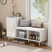 Scarpiera con Panca Imbottita e Ante ¨C MINIMAL ¨C Bianco Lucido, Ingresso