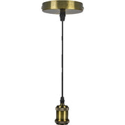 PENDEL VINTAGE 109CM E27 ORO CON CAVO TRECCIA