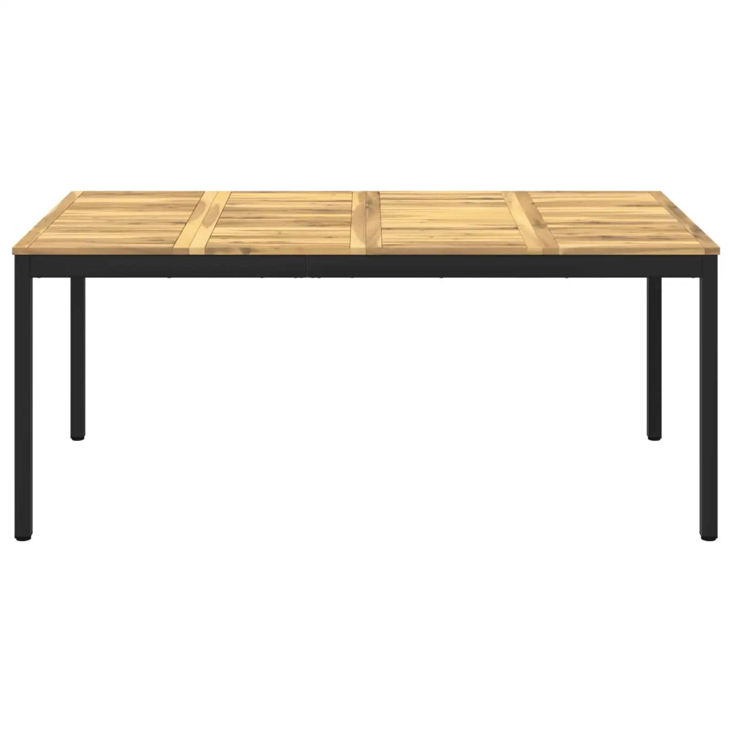 Tavolo da cena da giardino Bianco e Nero 180 x 88,5 x 75 cm 901768