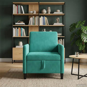 Divano con Storage Turchese 72 x 78 x 87 cm Poliestere 42036887