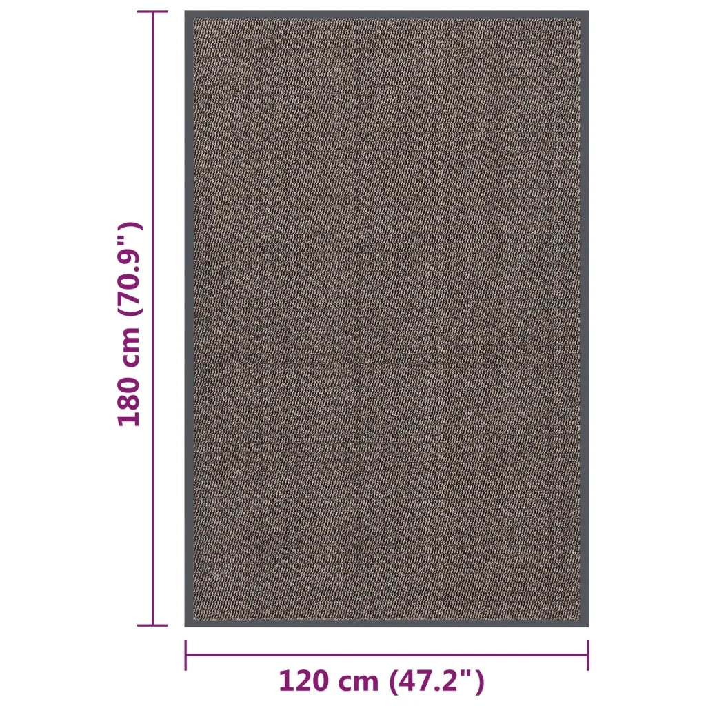Zerbino Trapuntato 120x180 cm Marrone Scuro 326942