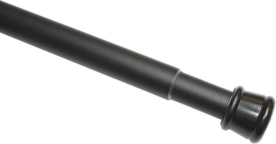 Maniglia di tenda estensibile senza viti e fori - Nero opaco, 60-100 cm