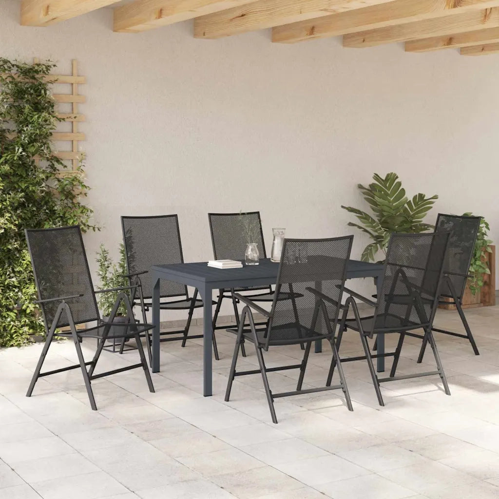 Set da Pranzo per Giardino 7 pcs Antracite 3378814
