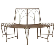 Panchina per Alberi 4-Numero di posti 160 x 80 x 89 cm Acciaio 42029518