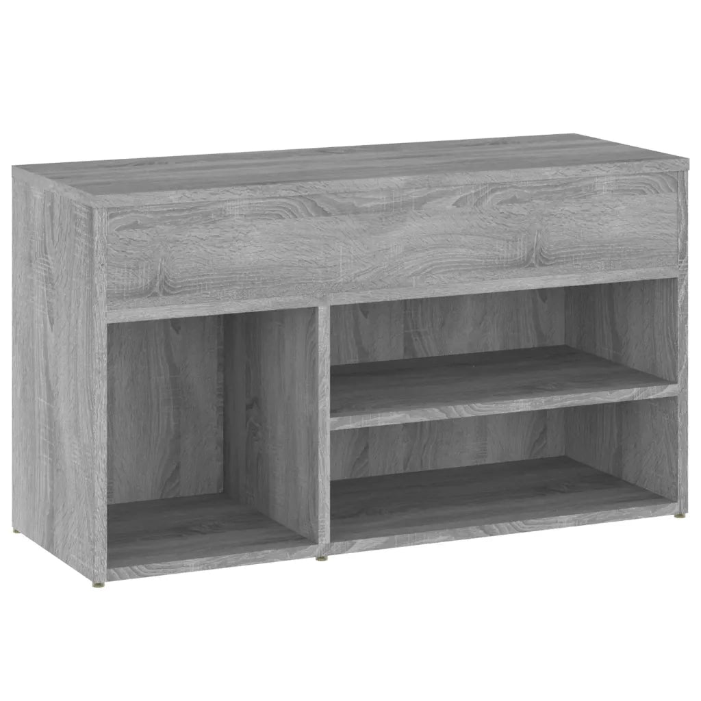 Scarpiera-Scaffale per scarpe Grigio Sonoma 80x30x45 cm in Legno Multistrato