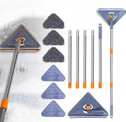 Mop da polvere con maniglia regolabile 200 cm - spazzola a forma di triangolo rotativa - spazzola per pareti con setole morbide - setola per pavimenti, finestre e soffitti