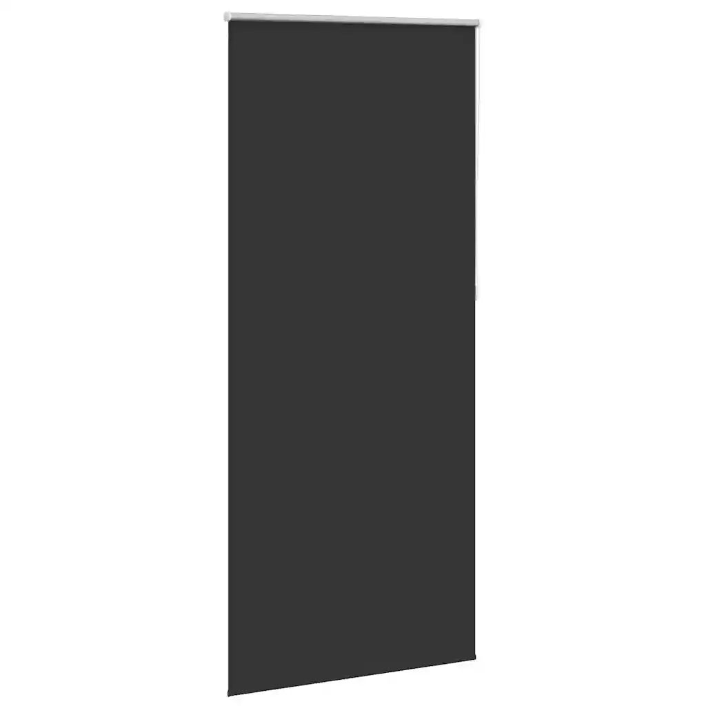Tenda a rullo oscurante 124,4x230 cm Tessuto Larghezza 120 cm nero 240167