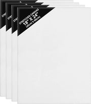 Set di tela da dipinto grande - 4 telai di 45 x 60 cm per acrilico e olio