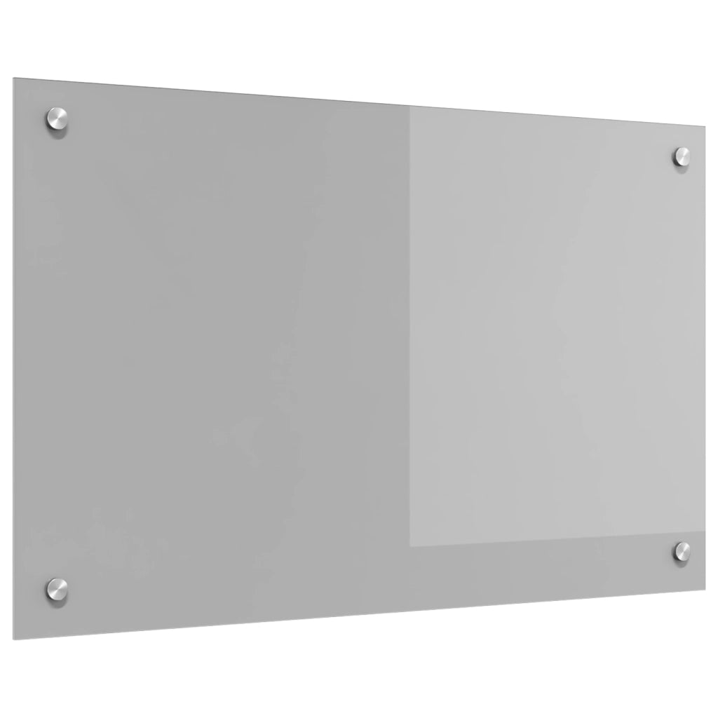 Schienale Cucina Grigio Chiaro 80x50x0,6 cm in Vetro Temperato