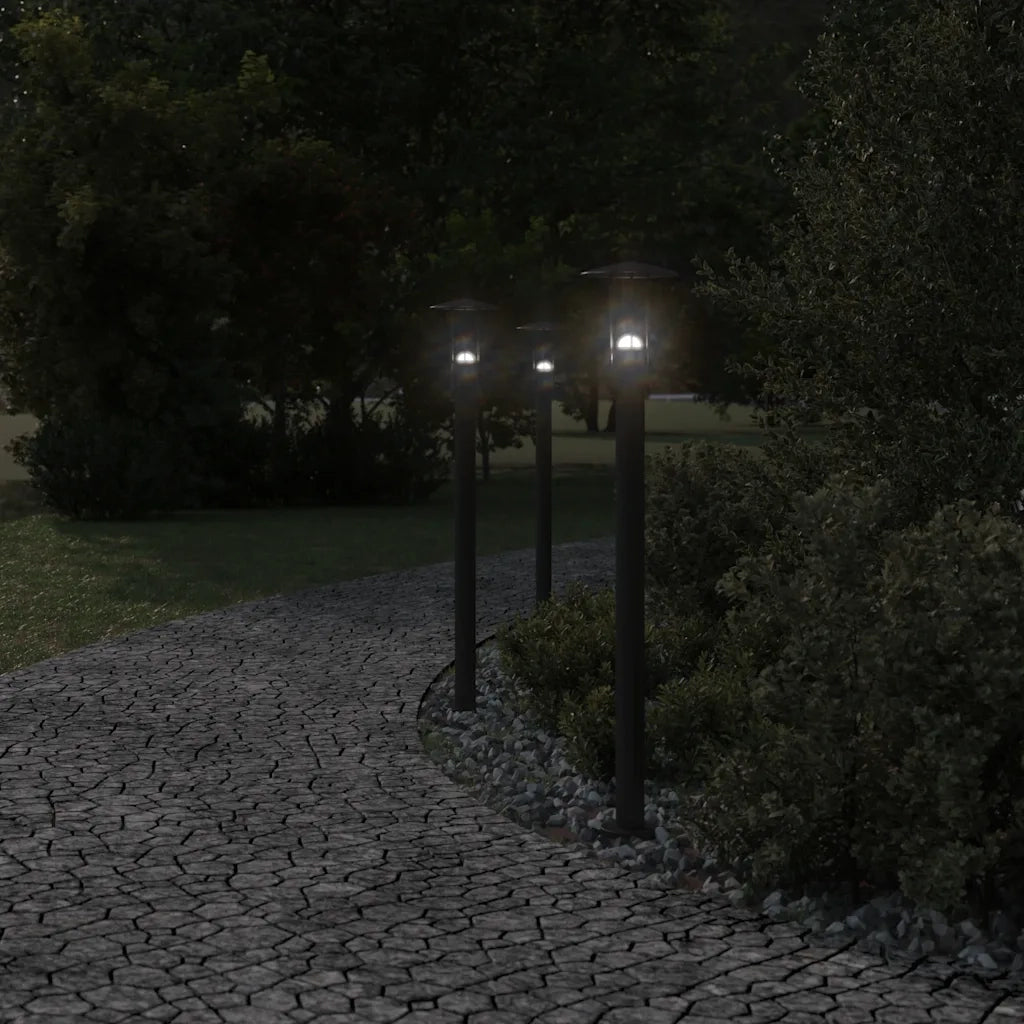 Lampada da Terra per Esterni Argento 100 cm in Acciaio Inox CFW9370871