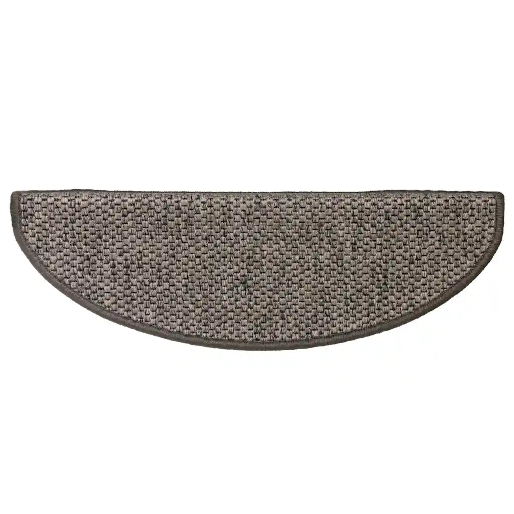 Tappeti Autoadesivi Scale Aspetto Sisal 15 pz 65x25cm Antracite
