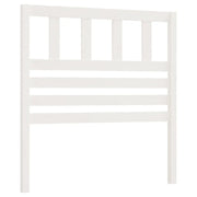 Testiera | Testata per Letto Bianca 81x4x100 cm in Legno Massello di Pino