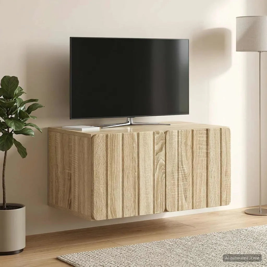 Mobile Porta TV da Muro 59,5 x 41 x 30 cm Rovere Sonoma 898337