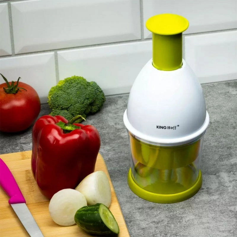 Kinghoff KH-6108 Tritatutto per cipolle e verdure con lama in acciaio inossidabile