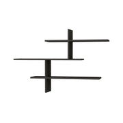 Mensola a muro in legno "Leo" - 123 x 22 x 80 cm - Antracite