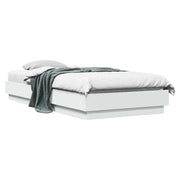 Letto singolo | Letto per adulti | Struttura letto a pavimento Bianco 80 x 200 cm